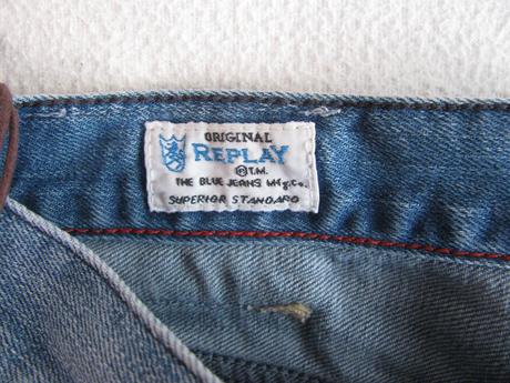 Džínové elastické kraťasy-replay, replay,164