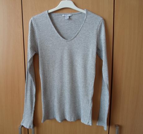 Šedé tričko triko dlouhý rukáv, amisu,s