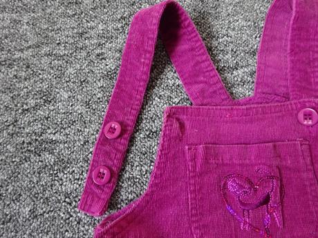 Manšestrové kalhoty s laclem, vel. 98, 98