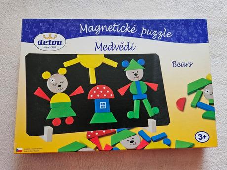 Detoa magnetické puzzle medvědi,