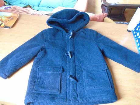 Flaušový kabátek, marks & spencer,104