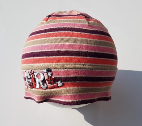 E190 dívčí bavlněná čepice vel. 92-98, 92