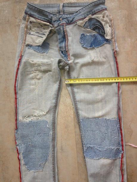 Replay dámské džíny skinny vel.26 zcelení,záplaty, replay,s