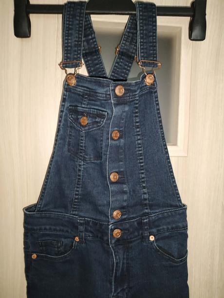 Džínové kalhoty s laclem h&m divided vel.36, s