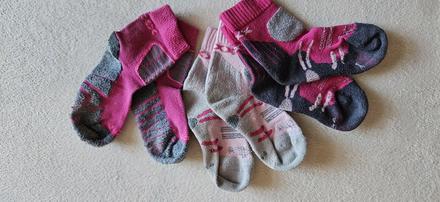 Dívčí teplé ponožky, 3 páry, voxx, růžové, 30-34, 30