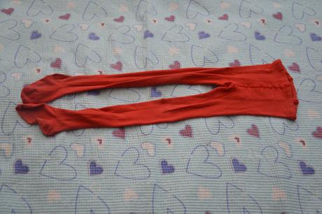 Punčošky punčocháče punčochy červené, 110