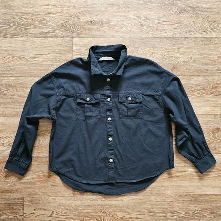 Dívčí černá košile h&m vel. 152, h&m,152