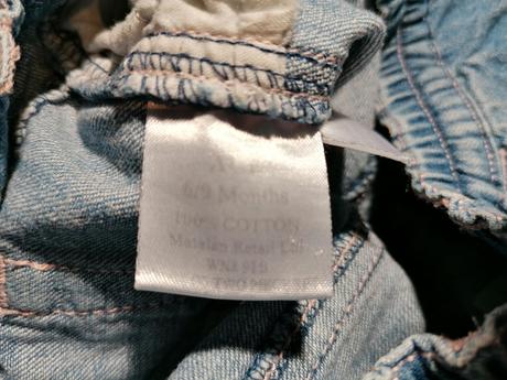 Džíny vel. 68-74 nebo 6-9 měsíců, 68