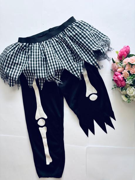 K5/ sukně s kalhoty halloween - v.10/12 led, 