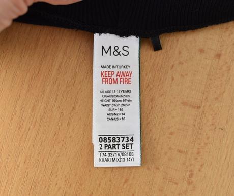 Kraťasy vel. 13 - 14 let, marks & spencer,164