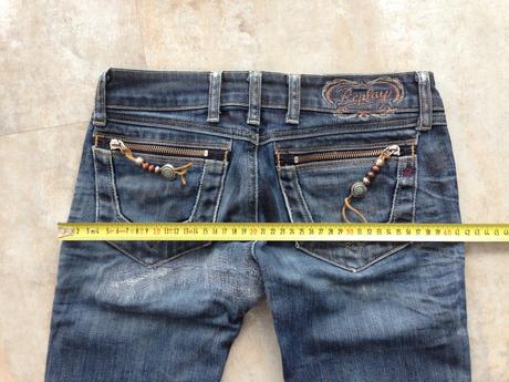 Tmavě modré džíny replay zkrácená délka vel.25, xs, replay,xs