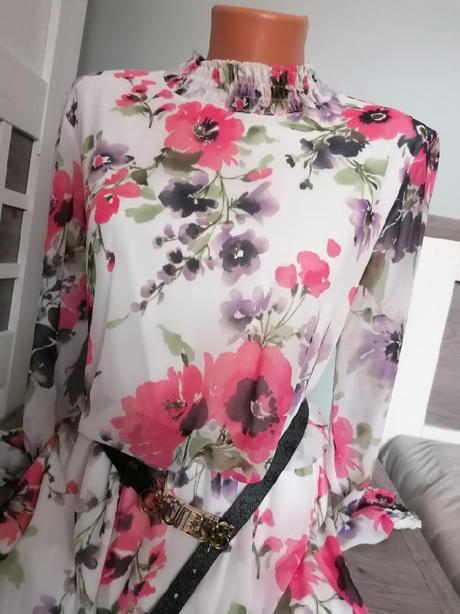 Květované šaty, orsay,38