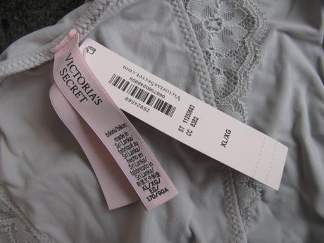 Skvělé šedé bikinové kalhotky v.s., victoria's secret,xl