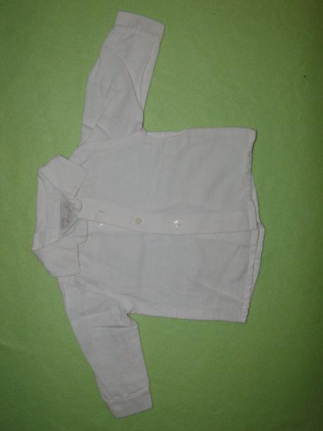 4+1ks balík košile, vesta, kalhoty, triko, v.68, 68–80