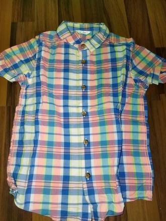 Letní košile kostkovaná 110, 110