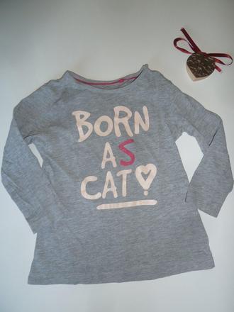 Delší šedé melírované triko s nápisem, lupilu,86