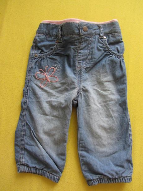 Kalhoty podšité bavnou., baby,74