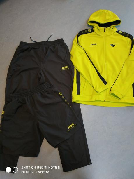 Kalhoty,kraťasy,mikina zn.jako vel.m, 164