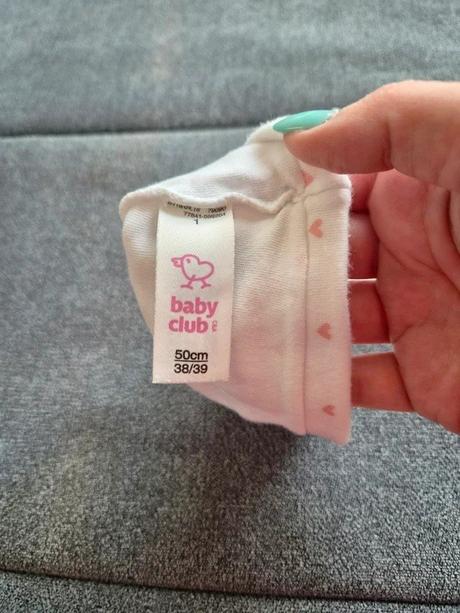 2x čepička pro holčičku, baby club,62
