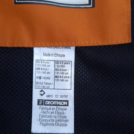 Dětská bunda s membránou, quechua, 8-9 let, quechua,134