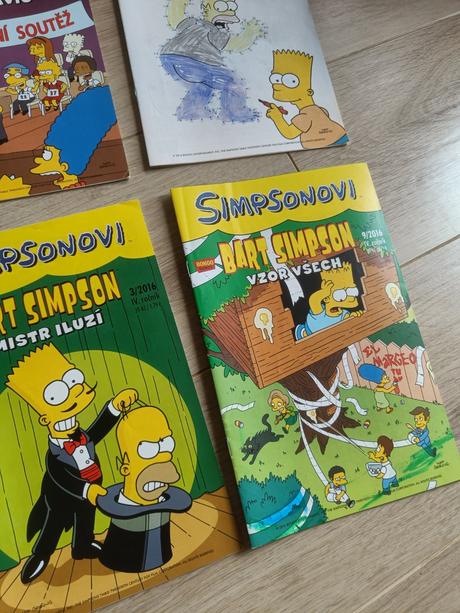 Bart simpson časopisy, 6 ks, rok 2016,