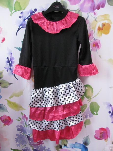 Kostým-karnevalové taneční šaty v.128-134,