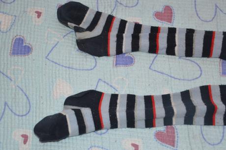 Punčošky punčocháče punčochy pruhované, f&f,104