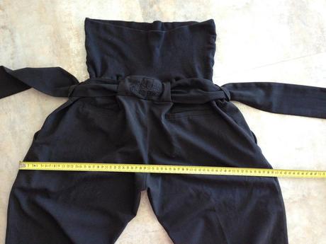 Černé těhotenské společenské elegant kalhoty vel.l, l