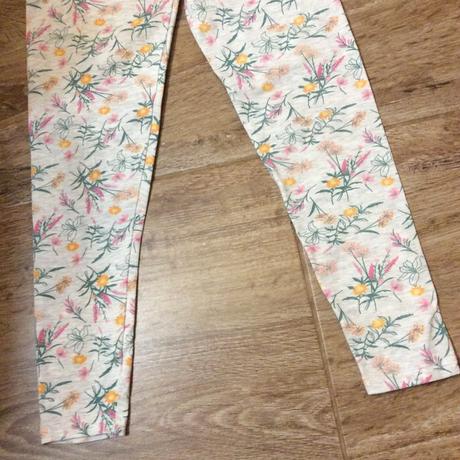 Bavlněné legíny s kytičkami, primark,128