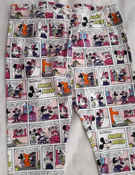 Legínky hm s disney postavičkami 6-7 let, h&m,122