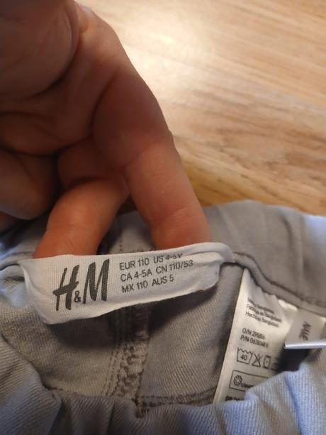 Dívčí kalhoty h&m, vel. 110, h&m,110