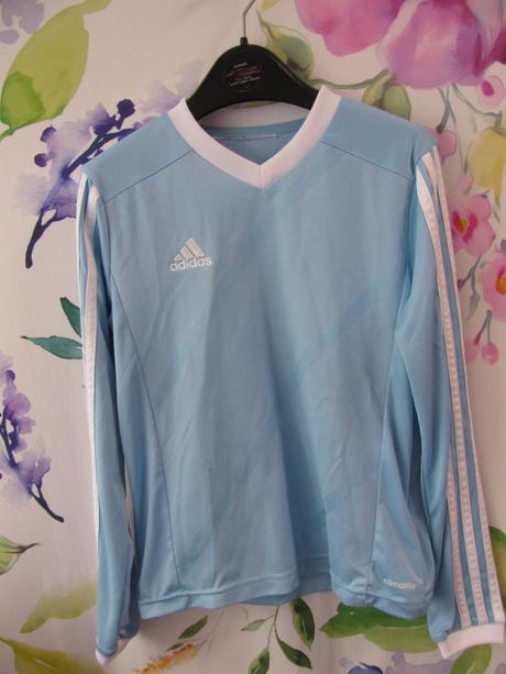 Tréninkové sportovní modré pružné tričko adidas, adidas,146