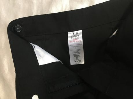 Vel. 128 černé dívčí společenské kalhoty, george,128