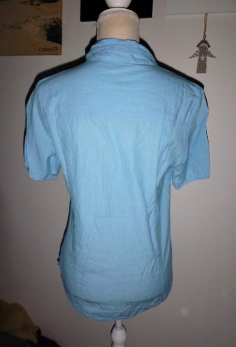 Košilová halenka - vel.l krásně modrá, l