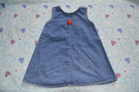 Džínové, riflové šatičky, vhodné i do školky, george,104