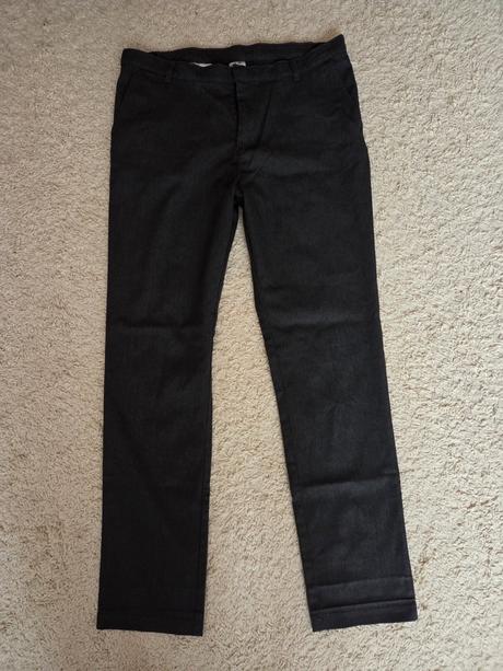 Černo šedé společenské kalhoty 176, george,176