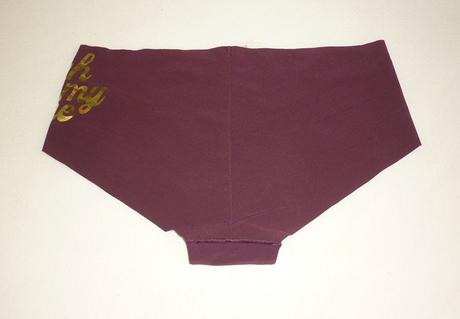 Vínové kalhotky pink victorias secret, victoria's secret,xs