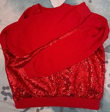 Mikina flitry, h&m,158