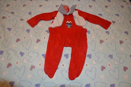 Teplý froté overal se zajíčkem 74/80, kids,80