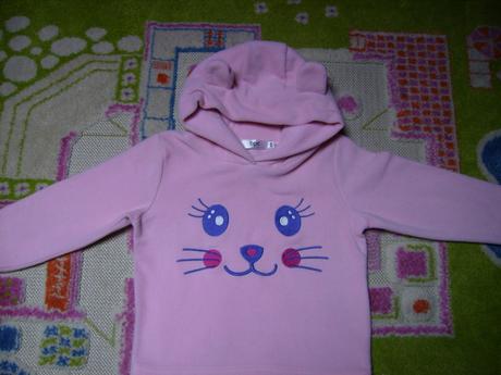 Teplá zajíčková mikinka, bonprix,98