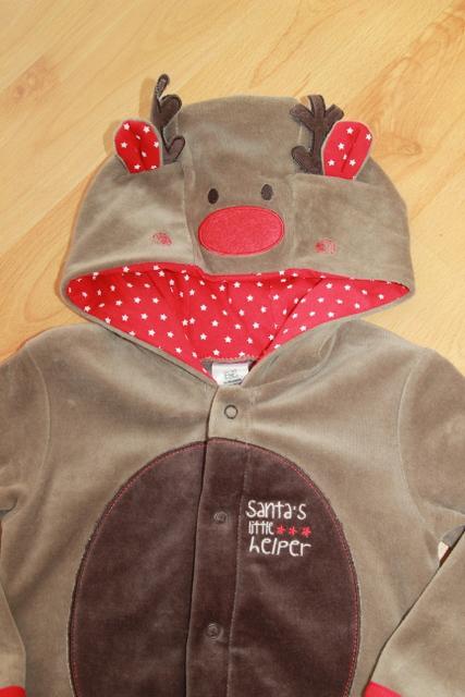Vánoční kostým "sobík, sob" vel. 12-18 měs.,