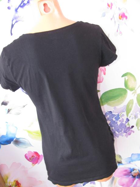 Černé těhotenské tričko, krátký rukáv h&m, h&m,m