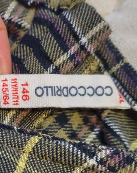 Zelené kárované šaty, coccodrillo,146