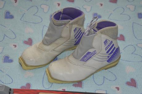 Dětské běžky se šupinami 140cm boty sns vel. 36, sporten
