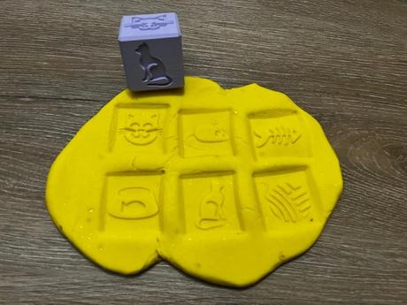 Otiskávací kostka - kočička, 