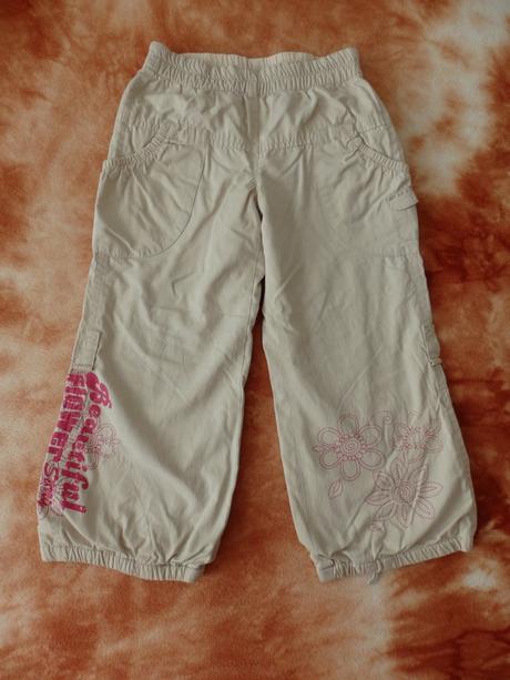 Podšité kalhoty s kytičkami, topolino,110