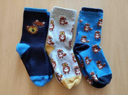 Chlapecké ponožky vel. 22/23 3x (jen vyprané), pepco,23