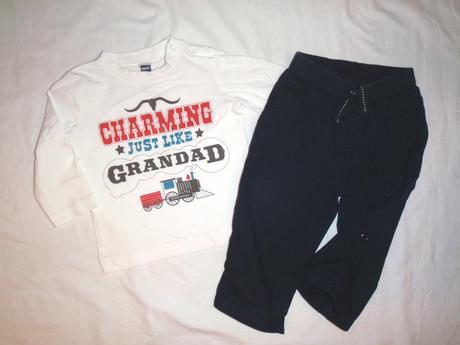 Super komplet western trička a rolovacích kalhot, bluezoo,80