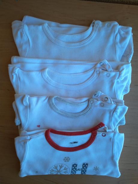 4ks dětských body s dl rukávem, 80