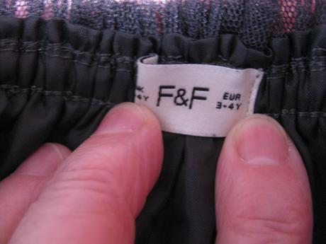 Tmavě šedá tylová sukně, f&f,104